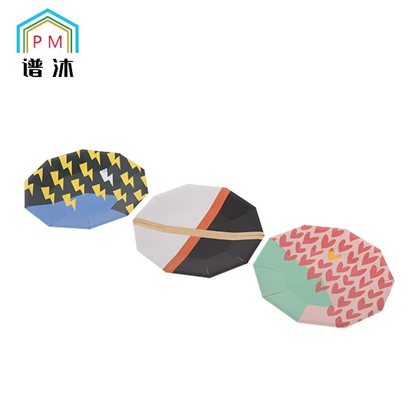 Multicolor Paper Plates
